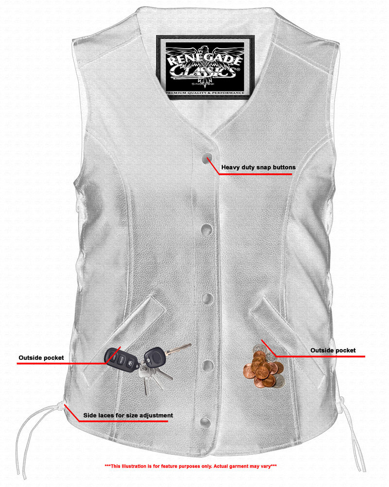 Clara Women's Leather Vest